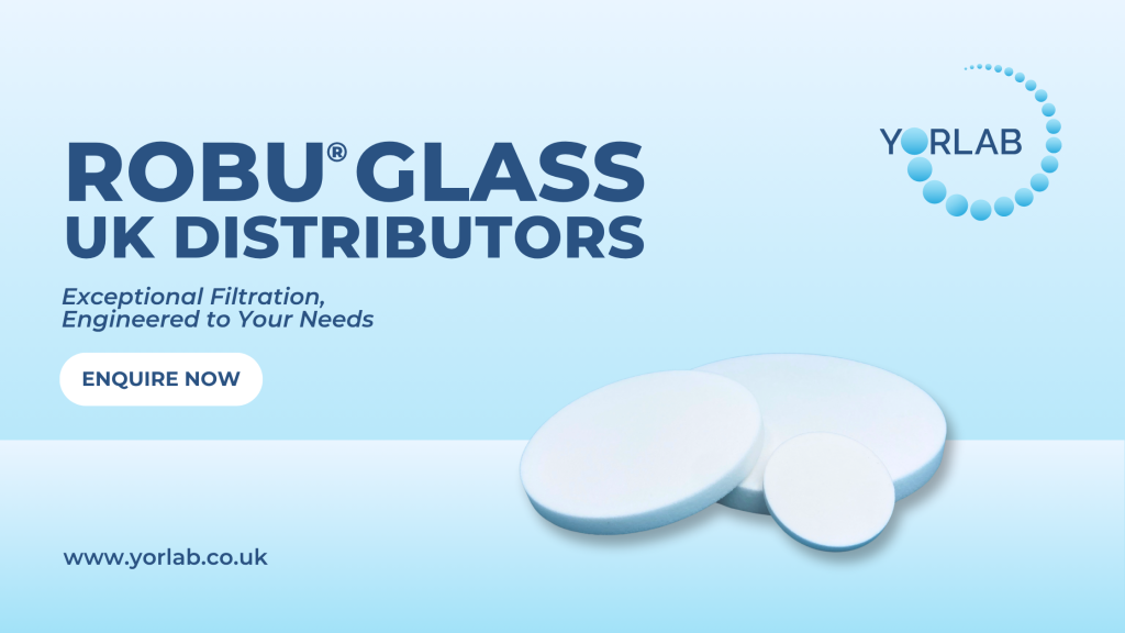 ROBU® glass UK distributors. Exceptional filtration, engineered to your needs. Enquire now. Yorlab.co.uk. 3 glass filters are shown in various sizes.