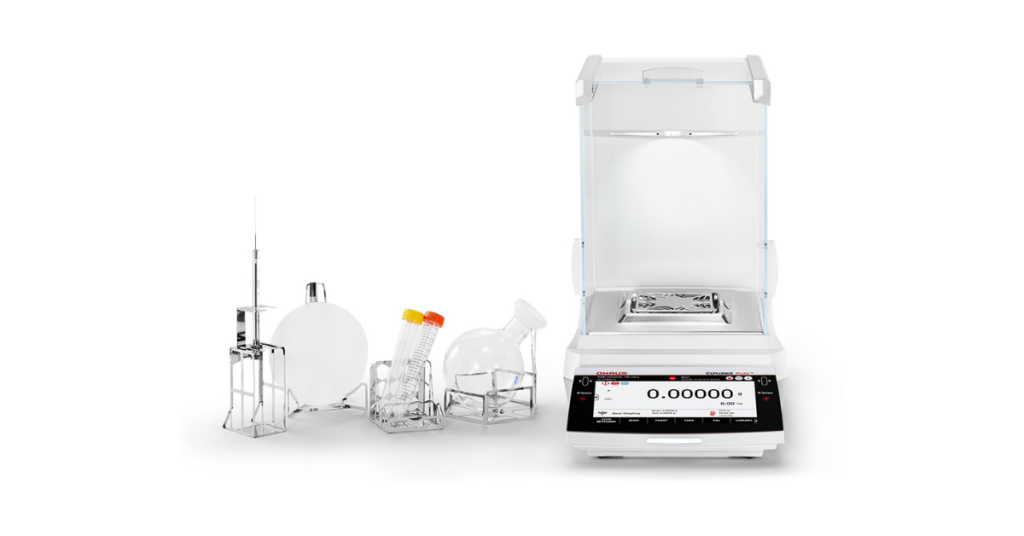 OHAUS Explorer Balance weighing kit for analytical laboratory applications