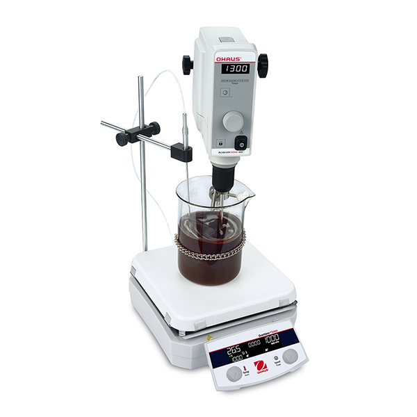 Ohaus Guardian 5000 hotplate stirrer with temperature probe