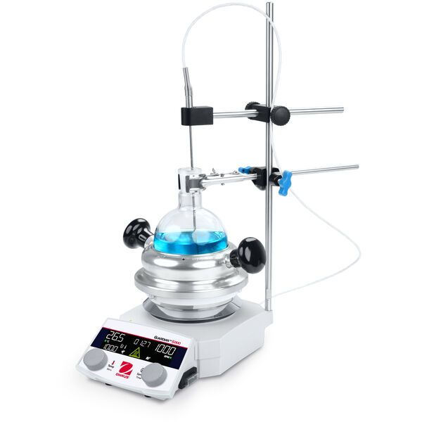 Ohaus Guardian 5000 hotplate stirrer with temperature probe